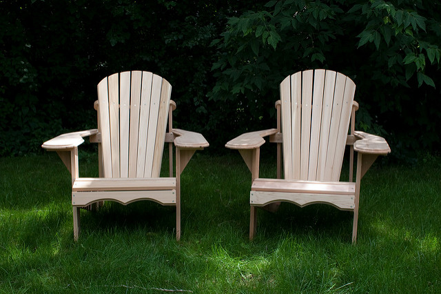 Two chairs in a peaceful setting